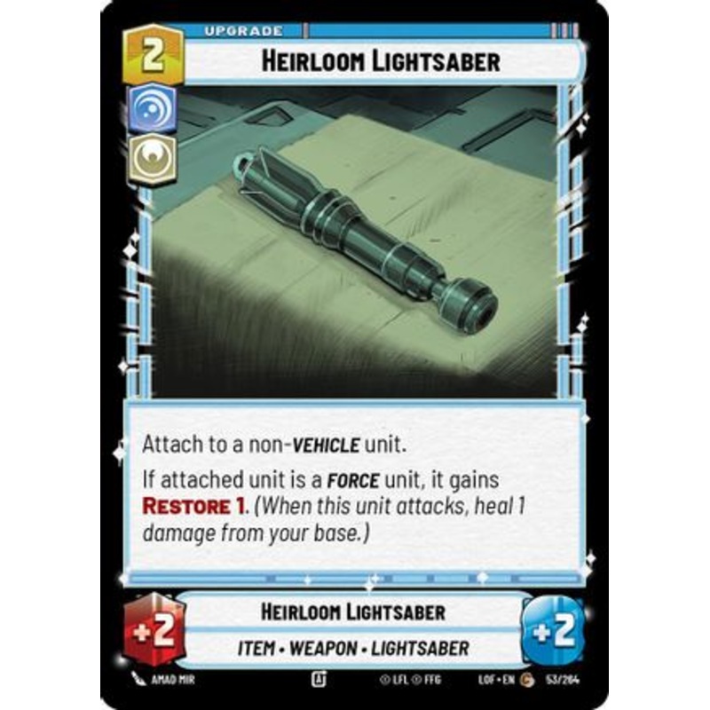 Heirloom Lightsaber (053/264) - Legends of the Force
