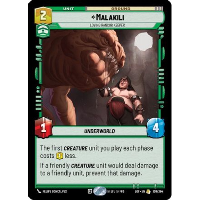 Malakili - Loving Rancor Keeper (108/264) - Legends of the Force
