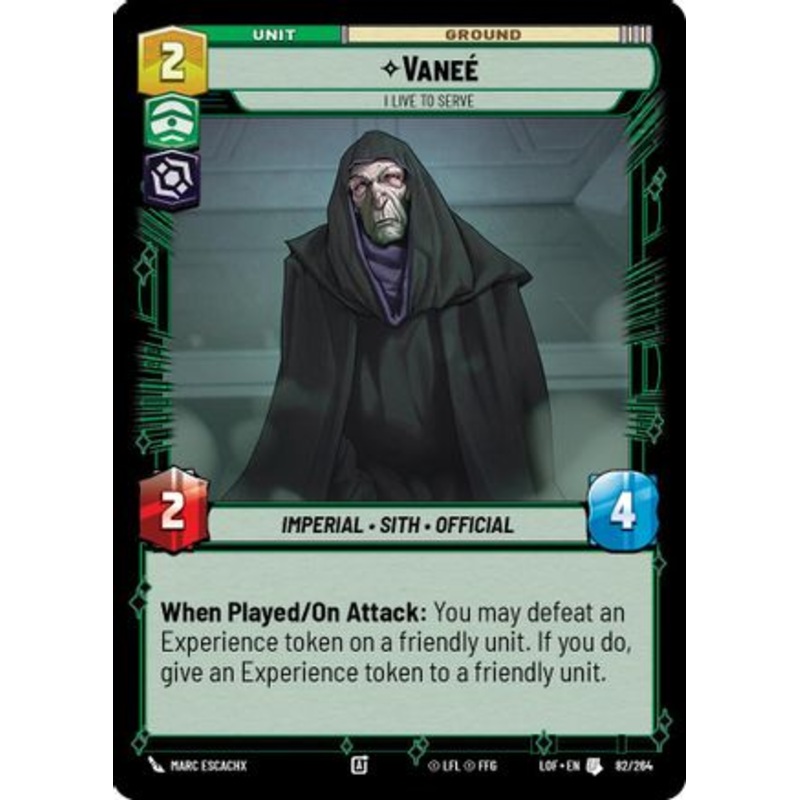 Vanee - I Live to Serve (082/264) - Legends of the Force