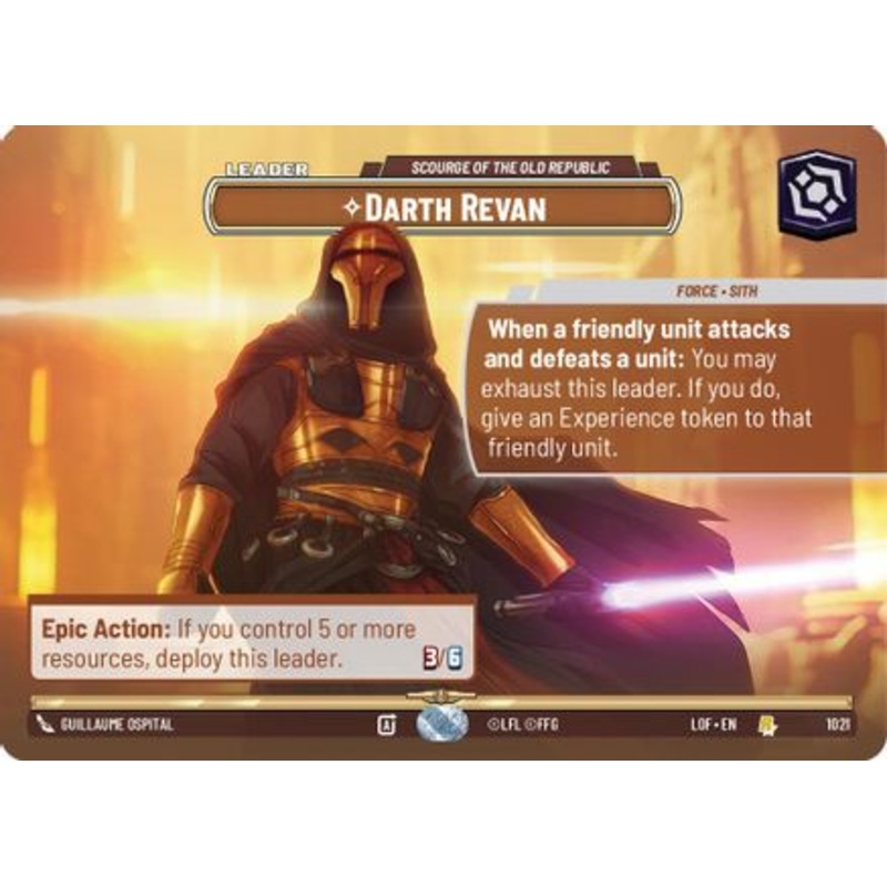 Darth Revan - Scourge of the Old Republic (Showcase) (1021) - Legends of the Force Foil