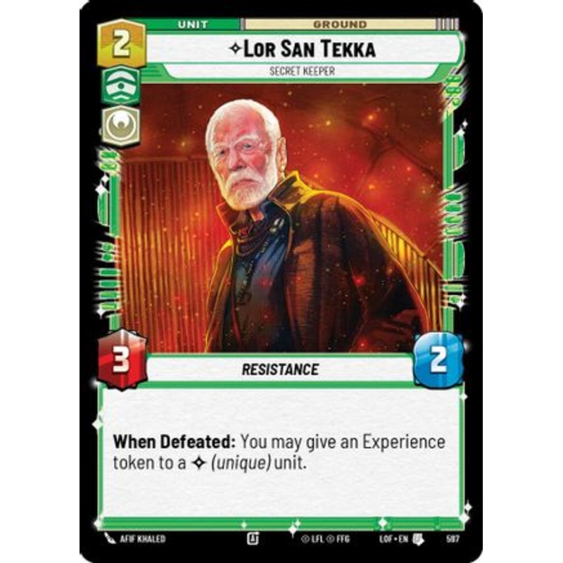Lor San Tekka - Secret Keeper (Foil) (597) - Legends of the Force Foil