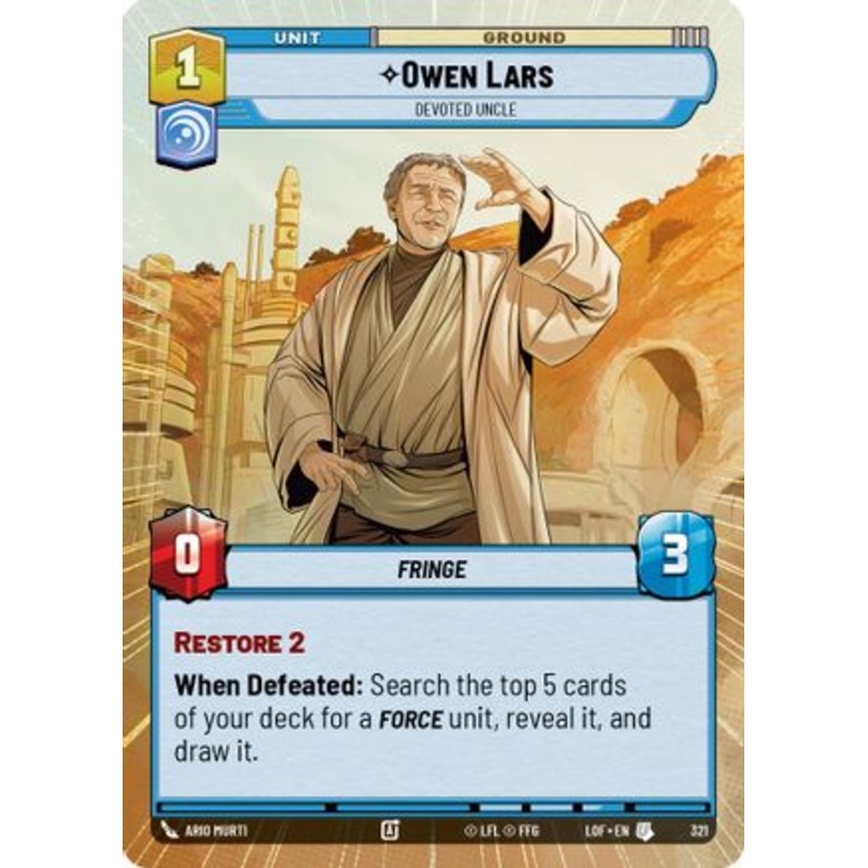 Owen Lars - Devoted Uncle (Hyperspace) (321) - Legends of the Force