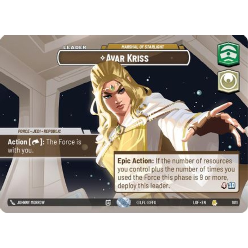 Avar Kriss - Marshal of Starlight (Showcase) (1011) - Legends of the Force Foil