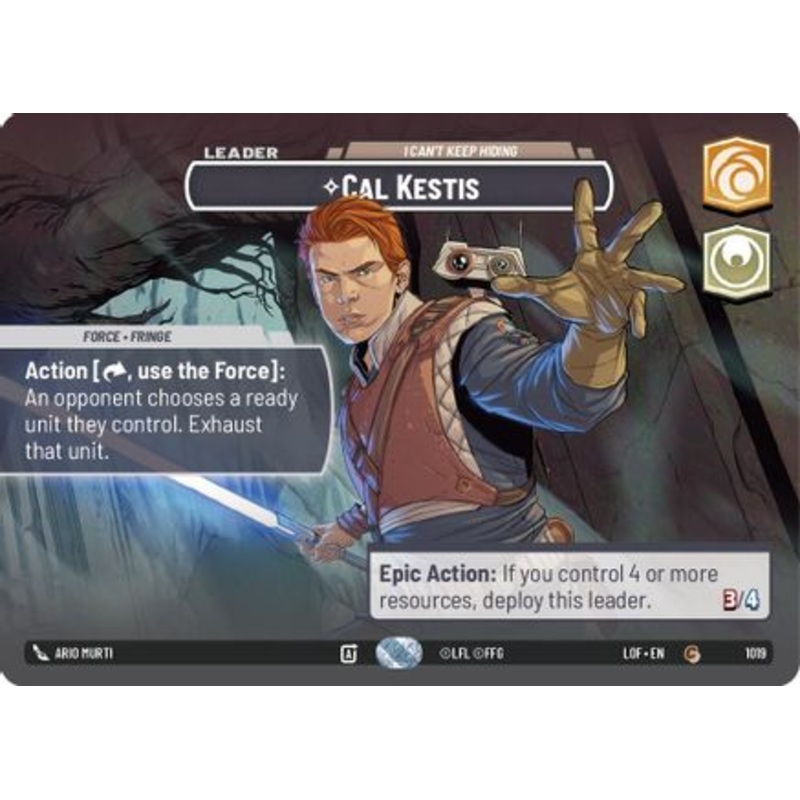 Cal Kestis - I Can't Keep Hiding (Showcase) (1019) - Legends of the Force Foil
