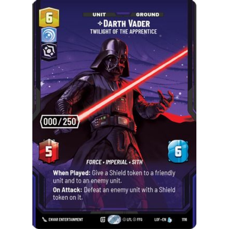Darth Vader - Twilight of the Apprentice (Serialized) (1116) - Legends of the Force Foil