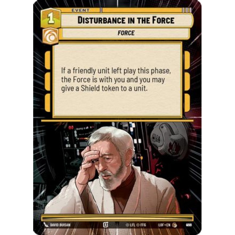 Disturbance in the Force (Hyperspace Foil) (956) - Legends of the Force Foil