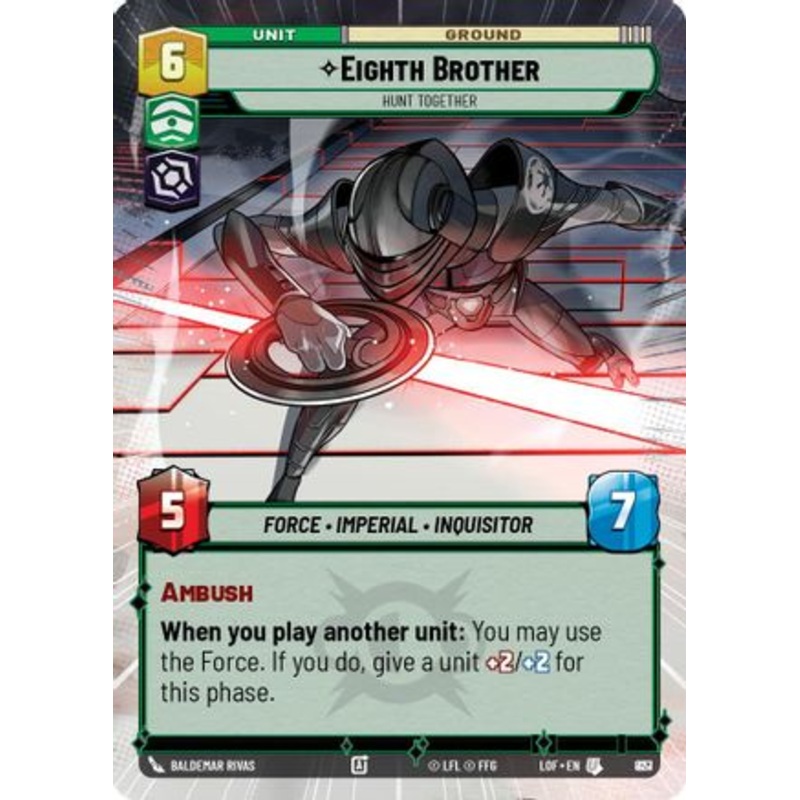 Eighth Brother - Hunt Together (Hyperspace Foil) (827) - Legends of the Force Foil