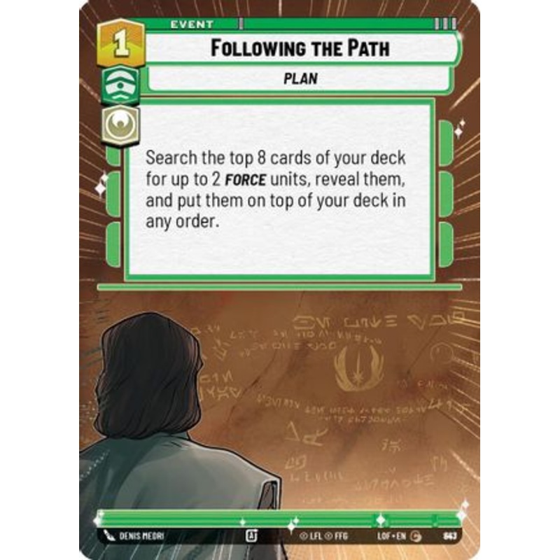 Following the Path (Hyperspace Foil) (843) - Legends of the Force Foil