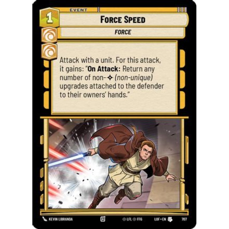 Force Speed (Foil) (707) - Legends of the Force Foil