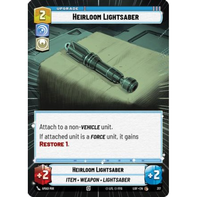 Heirloom Lightsaber (Hyperspace) (317) - Legends of the Force