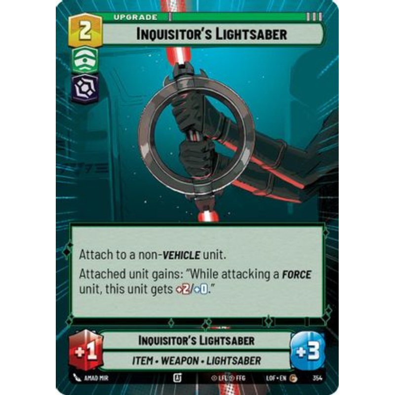 Inquisitor's Lightsaber (Hyperspace) (354) - Legends of the Force