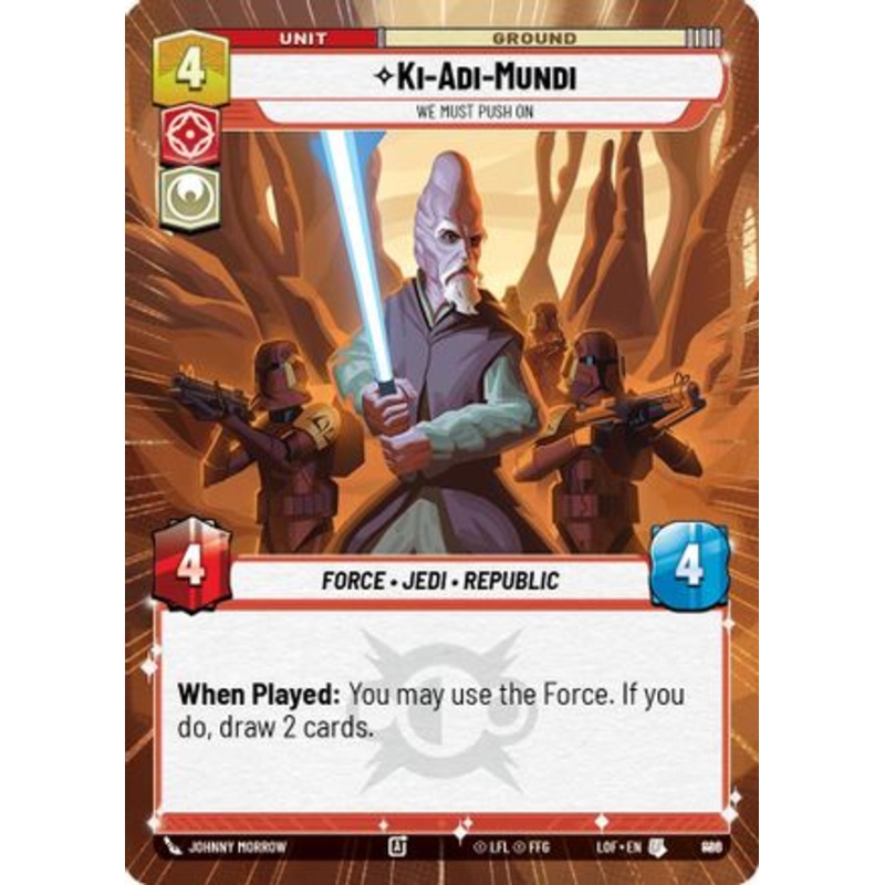 Ki-Adi-Mundi - We Must Push On (Hyperspace Foil) (886) - Legends of the Force Foil