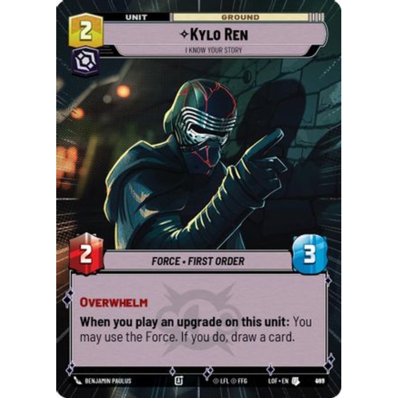 Kylo Ren - I Know Your Story (Hyperspace Foil) (969) - Legends of the Force Foil