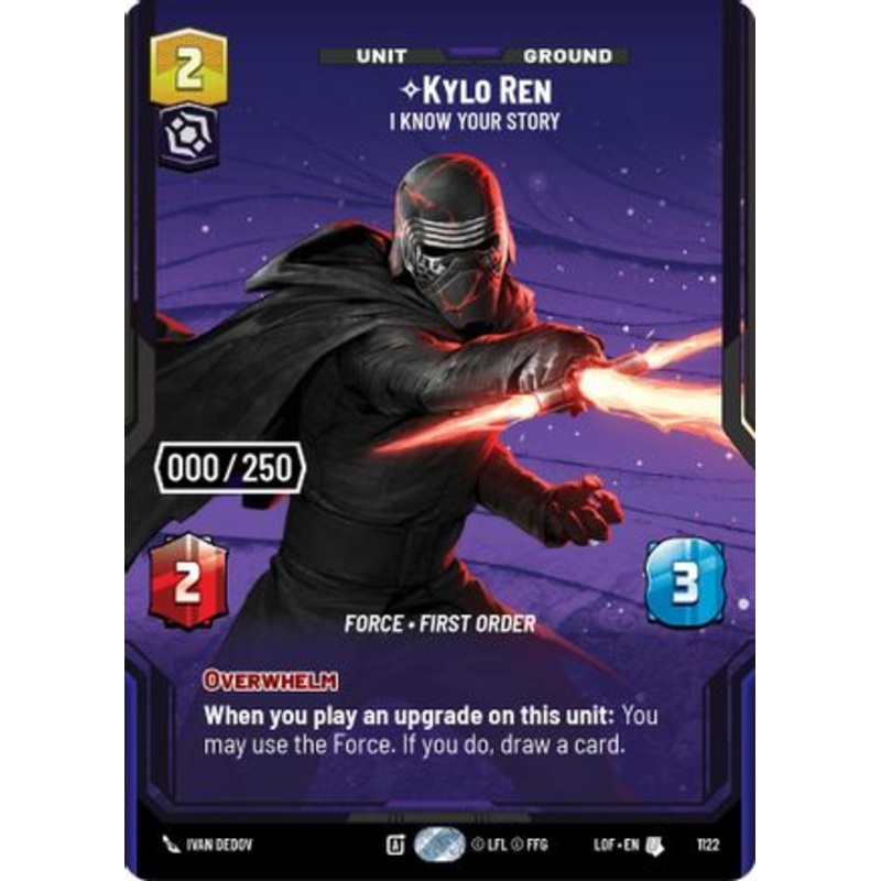Kylo Ren - I Know Your Story (Serialized) (1122) - Legends of the Force Foil