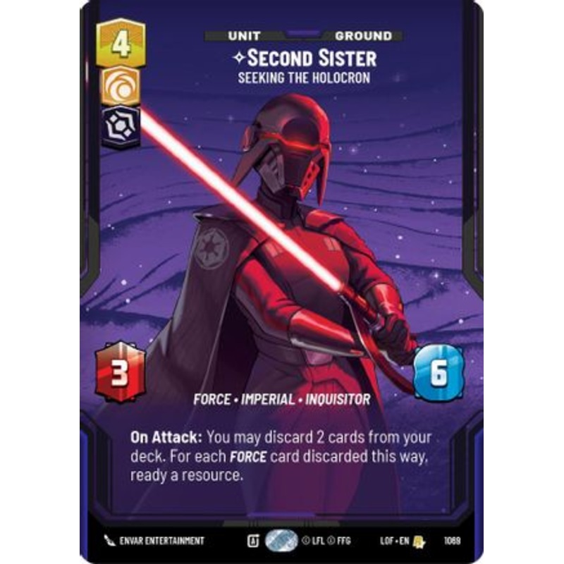 Second Sister - Seeking the Holocron (Prestige Foil) (1069) - Legends of the Force Foil