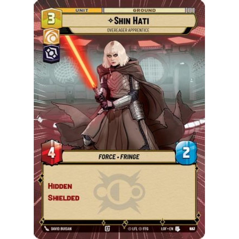 Shin Hati - Overeager Apprentice (Hyperspace Foil) (923) - Legends of the Force Foil
