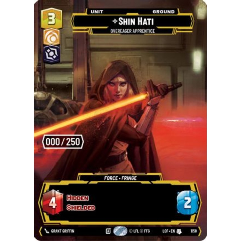 Shin Hati - Overeager Apprentice (Serialized) (1158) - Legends of the Force Foil