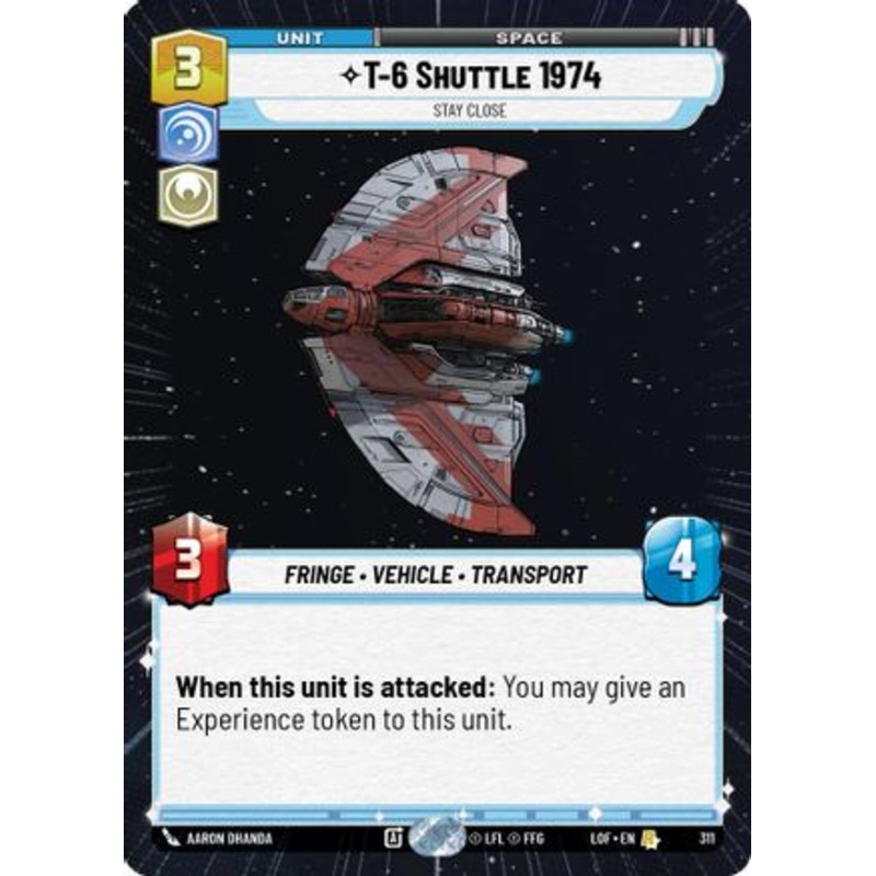T-6 Shuttle 1974 - Stay Close (Hyperspace) (311) - Legends of the Force