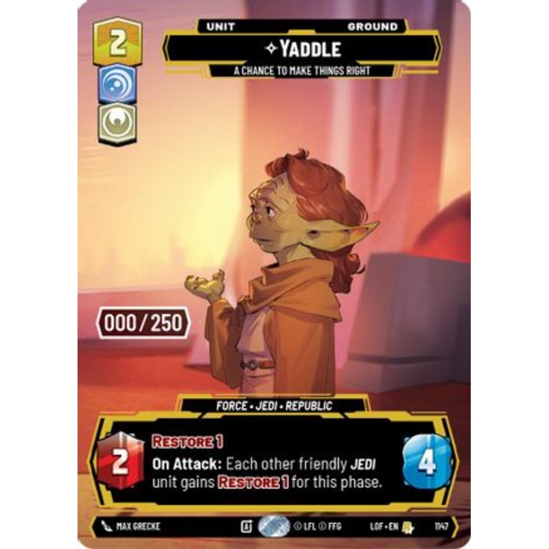 Yaddle - A Chance To Make Things Right (Serialized) (1147) - Legends of the Force Foil