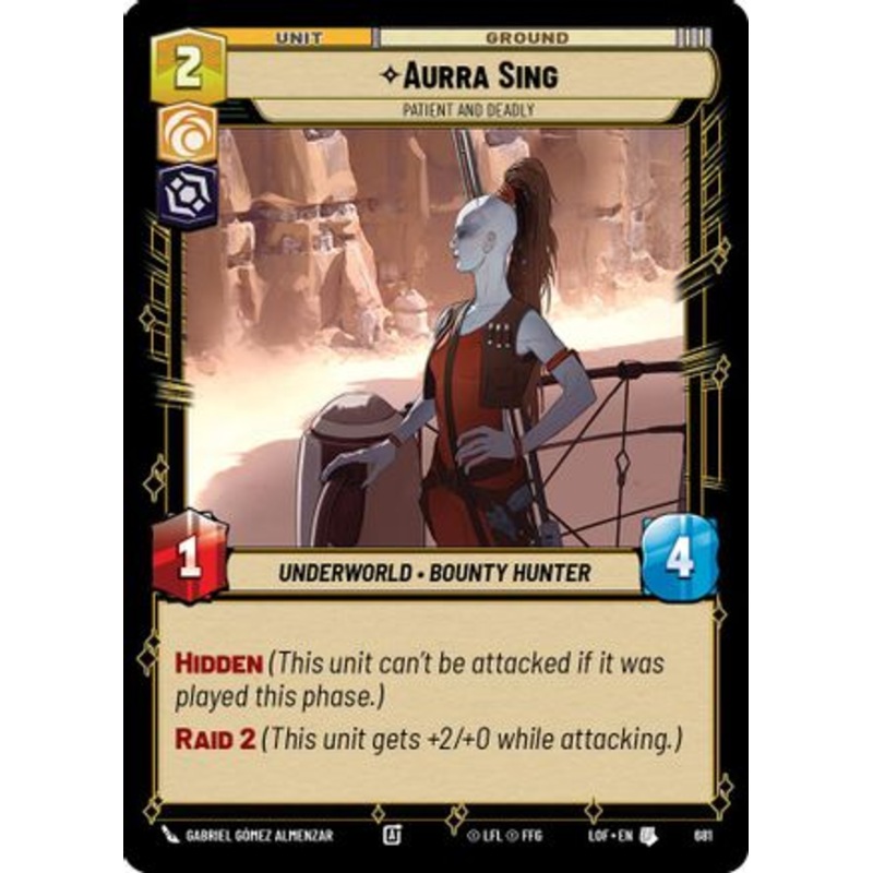 Aurra Sing - Patient and Deadly (Foil) (681) - Legends of the Force Foil