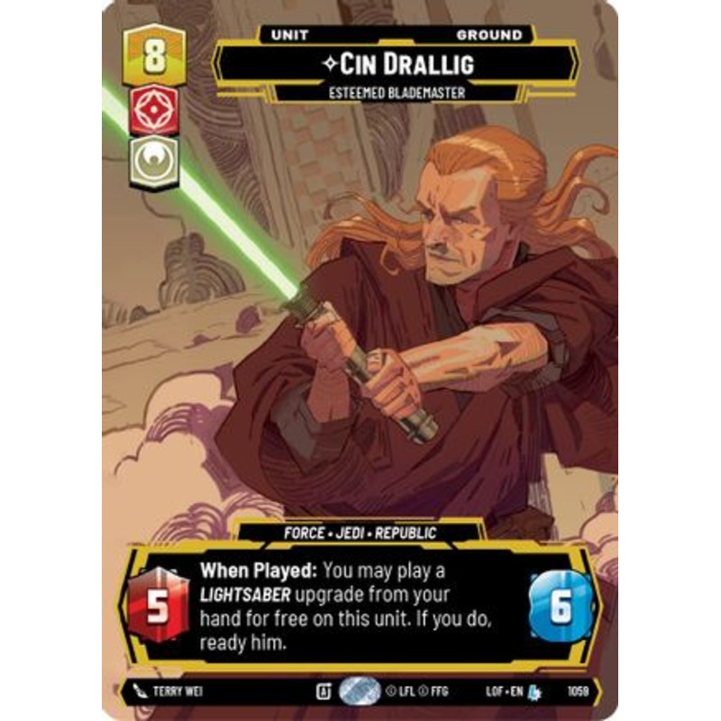 Cin Drallig - Esteemed Blademaster (Prestige) (1059) - Legends of the Force