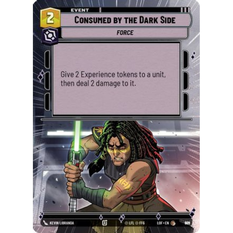 Consumed by the Dark Side (Hyperspace Foil) (979) - Legends of the Force Foil