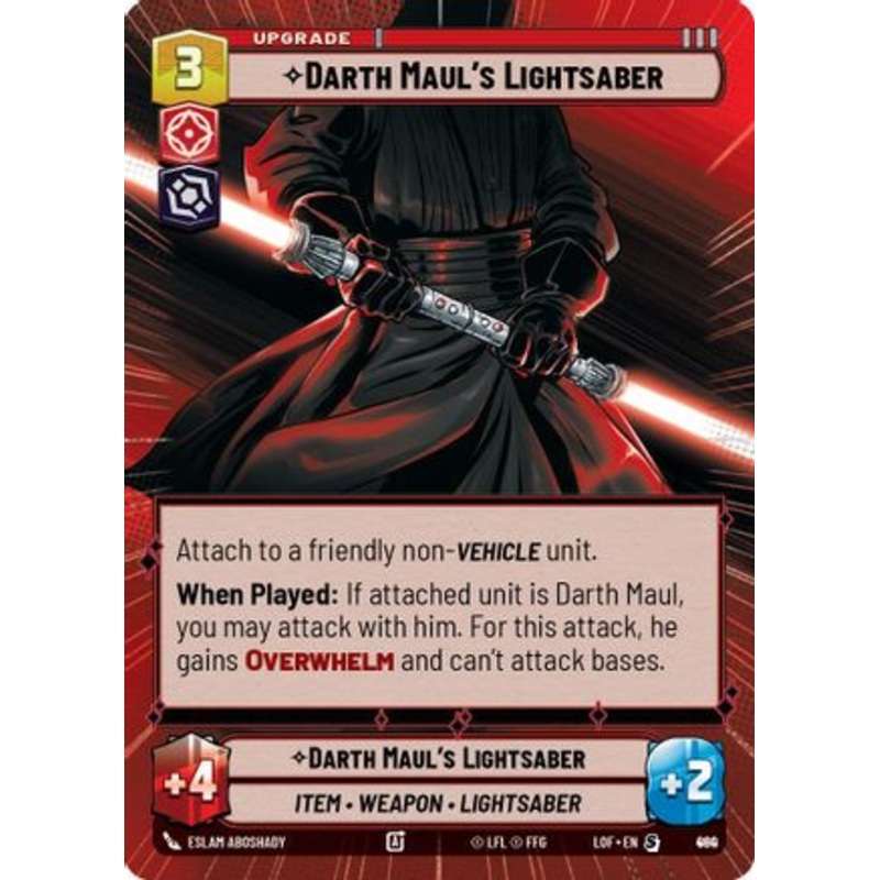 Darth Maul's Lightsaber (Hyperspace Foil) (880) - Legends of the Force Foil