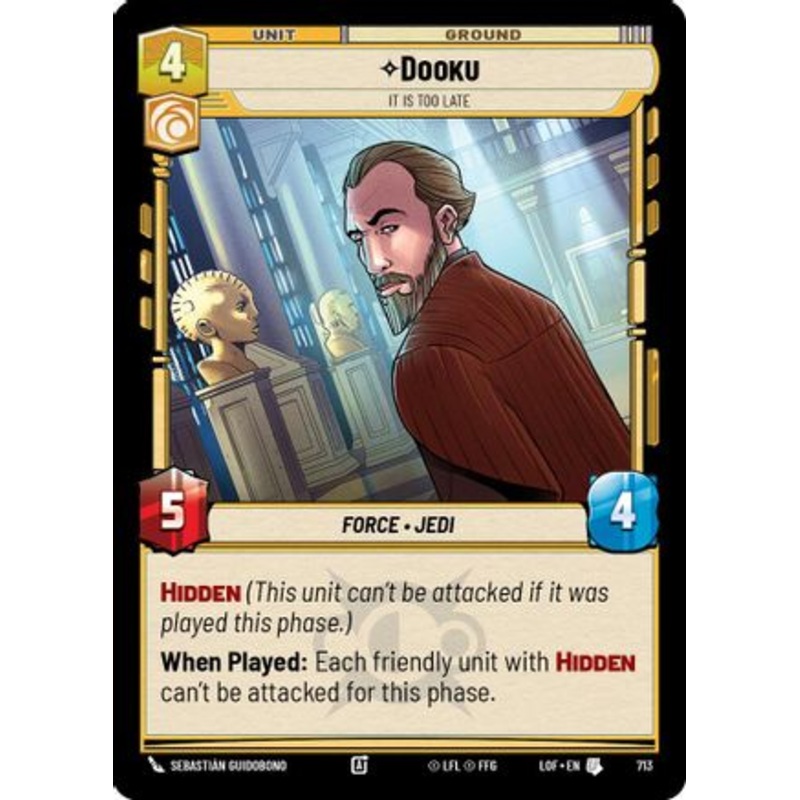 Dooku - It Is Too Late (Foil) (713) - Legends of the Force Foil