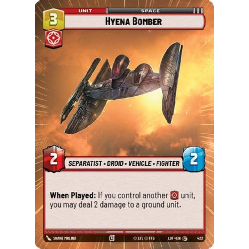 Hyena Bomber (Hyperspace) (422) - Legends of the Force