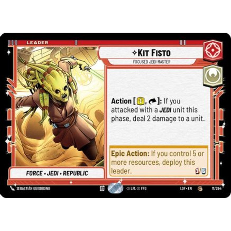 Kit Fisto - Focused Jedi Master (011/264) - Legends of the Force