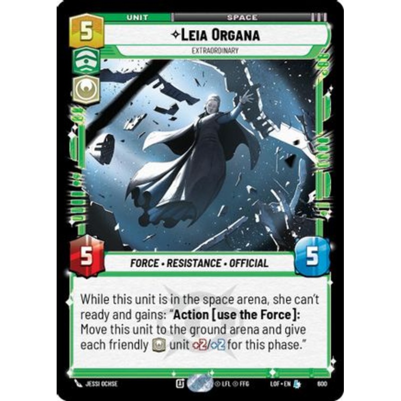 Leia Organa - Extraordinary (Foil) (600) - Legends of the Force Foil