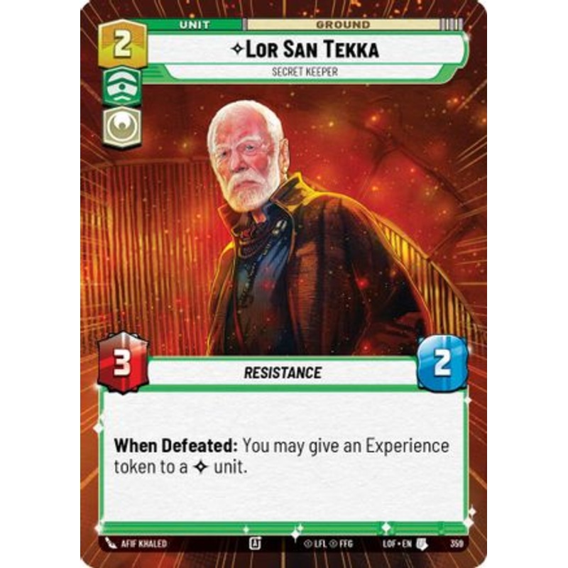 Lor San Tekka - Secret Keeper (Hyperspace) (359) - Legends of the Force