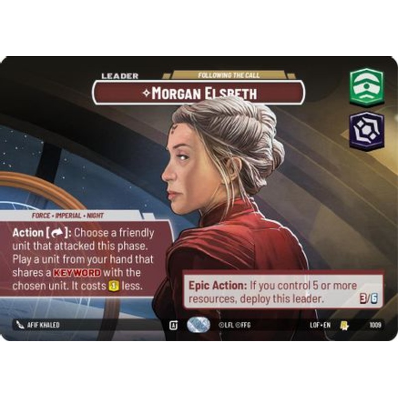 Morgan Elsbeth - Following the Call (Showcase) (1009) - Legends of the Force Foil