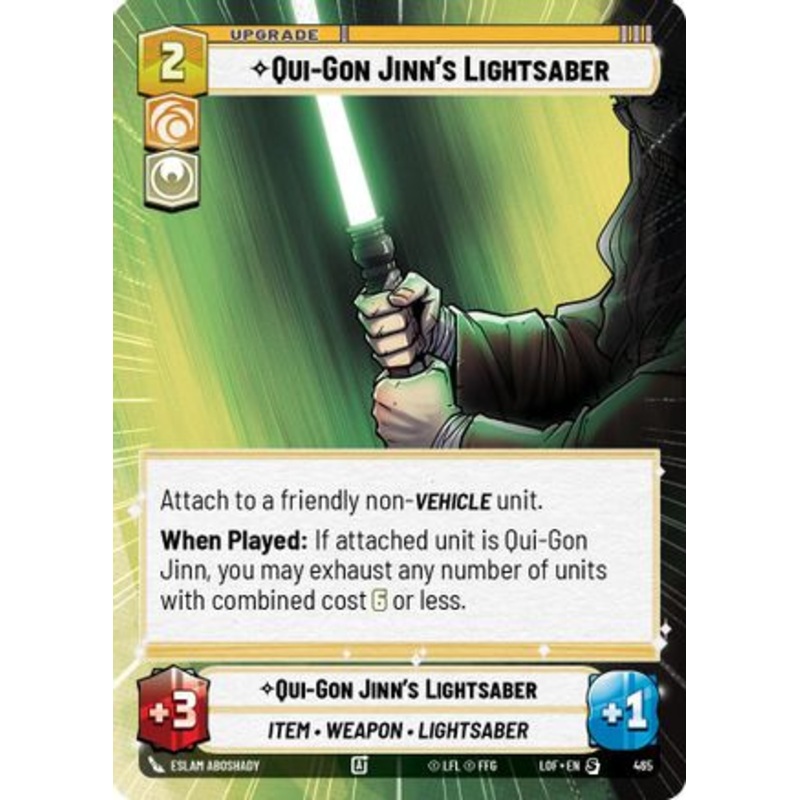 Qui-Gon Jinn's Lightsaber (Hyperspace) (465) - Legends of the Force