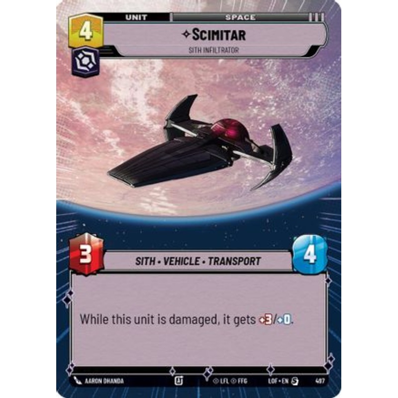 Scimitar - Sith Infiltrator (Hyperspace) (497) - Legends of the Force