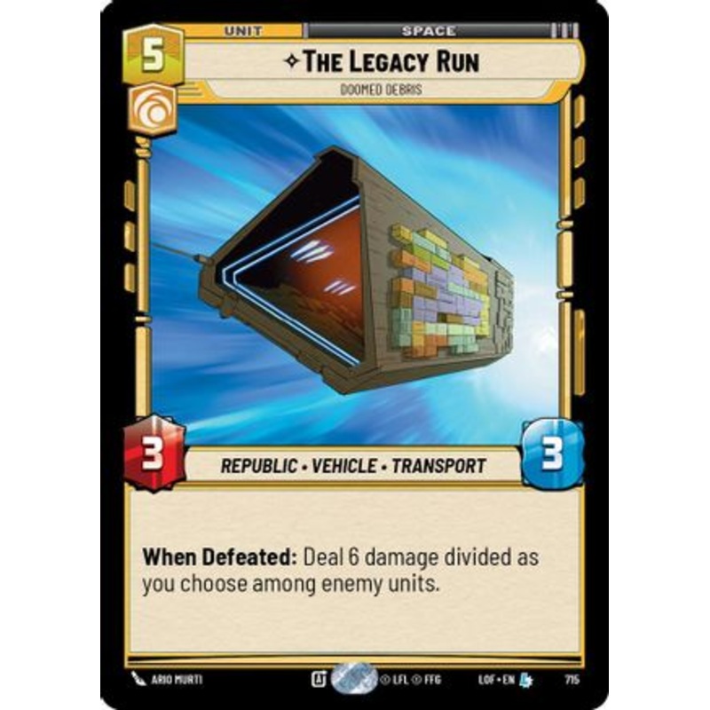 The Legacy Run - Doomed Debris (Foil) (715) - Legends of the Force Foil