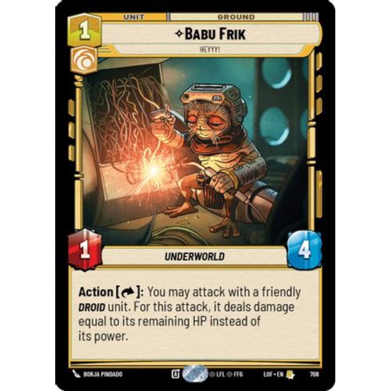 Babu Frik - Heyyy! (Foil) (708) - Legends of the Force Foil