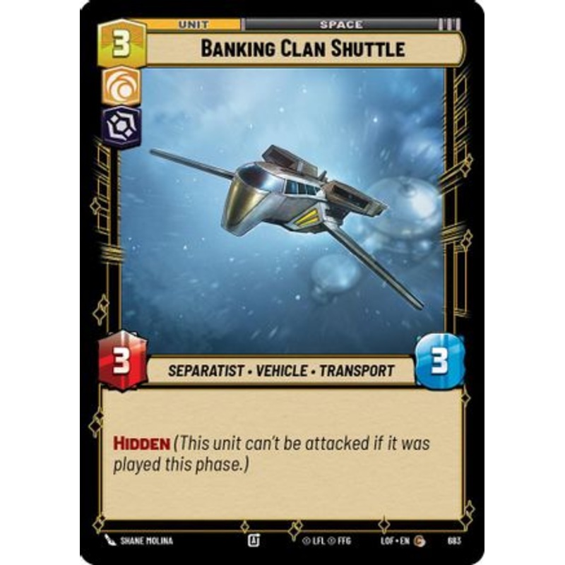 Banking Clan Shuttle (Foil) (683) - Legends of the Force Foil