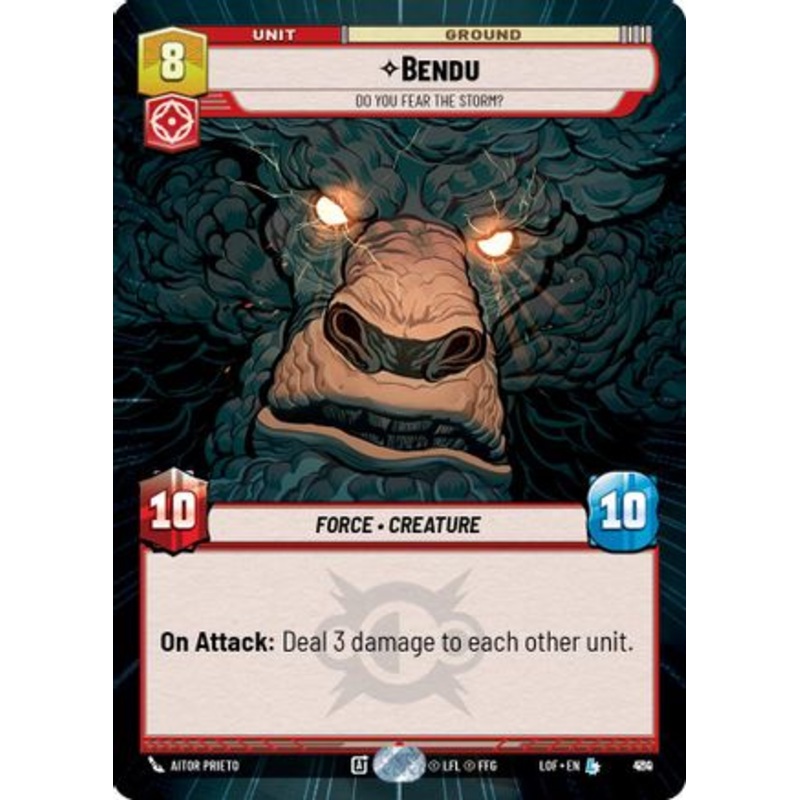 Bendu - Do You Fear the Storm? (Hyperspace Foil) (910) - Legends of the Force Foil
