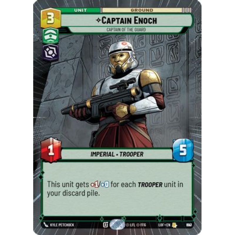 Captain Enoch - Captain of the Guard (Hyperspace Foil) (823) - Legends of the Force Foil