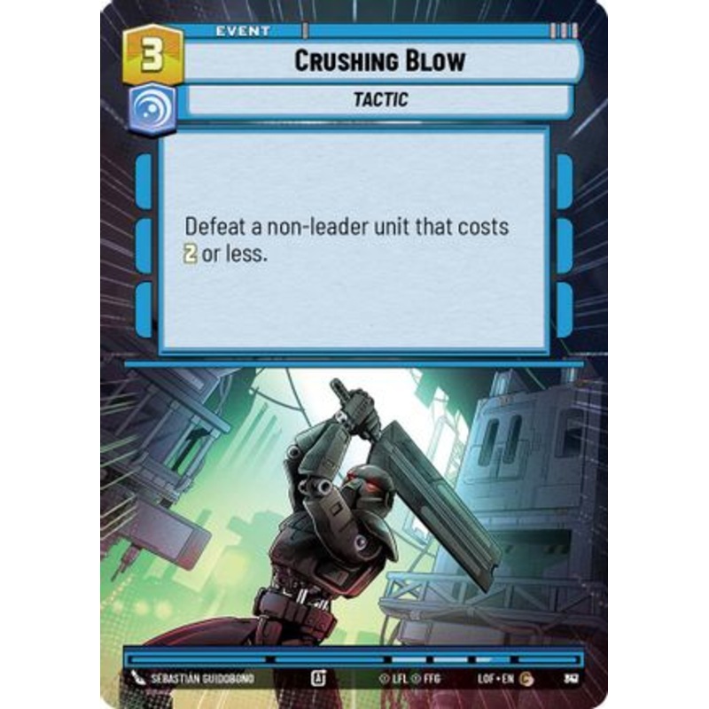 Crushing Blow (Hyperspace Foil) (817) - Legends of the Force Foil