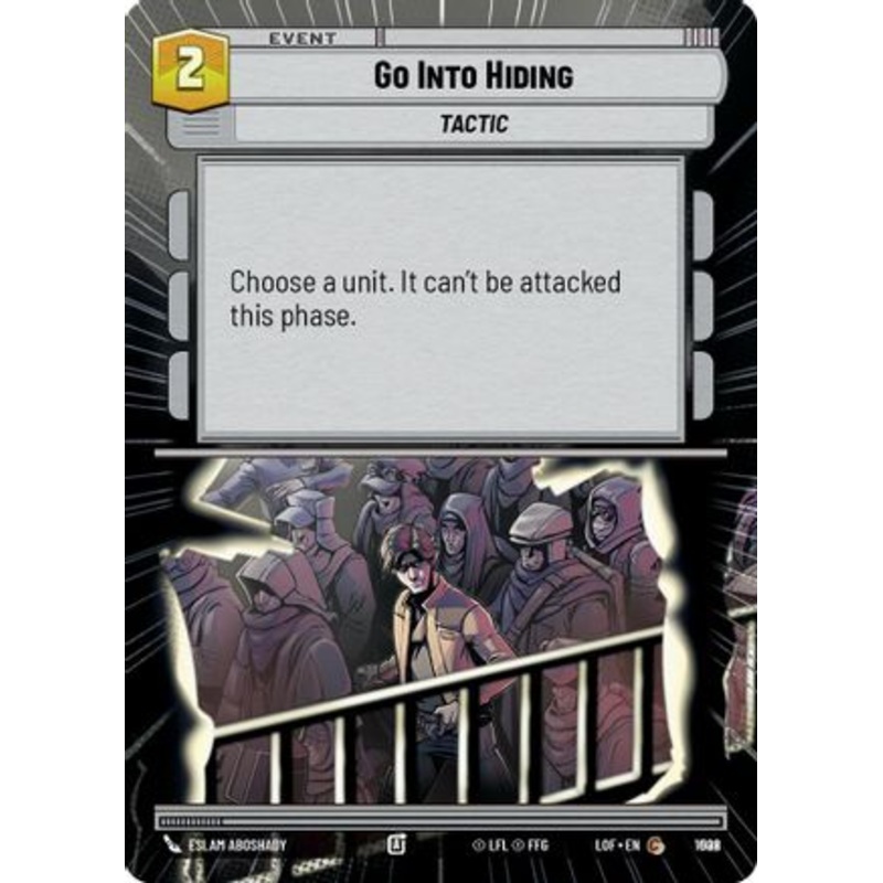 Go Into Hiding (Hyperspace Foil) (1002) - Legends of the Force Foil