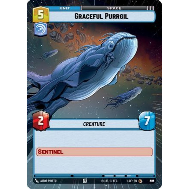 Graceful Purrgil (Hyperspace Foil) (809) - Legends of the Force Foil