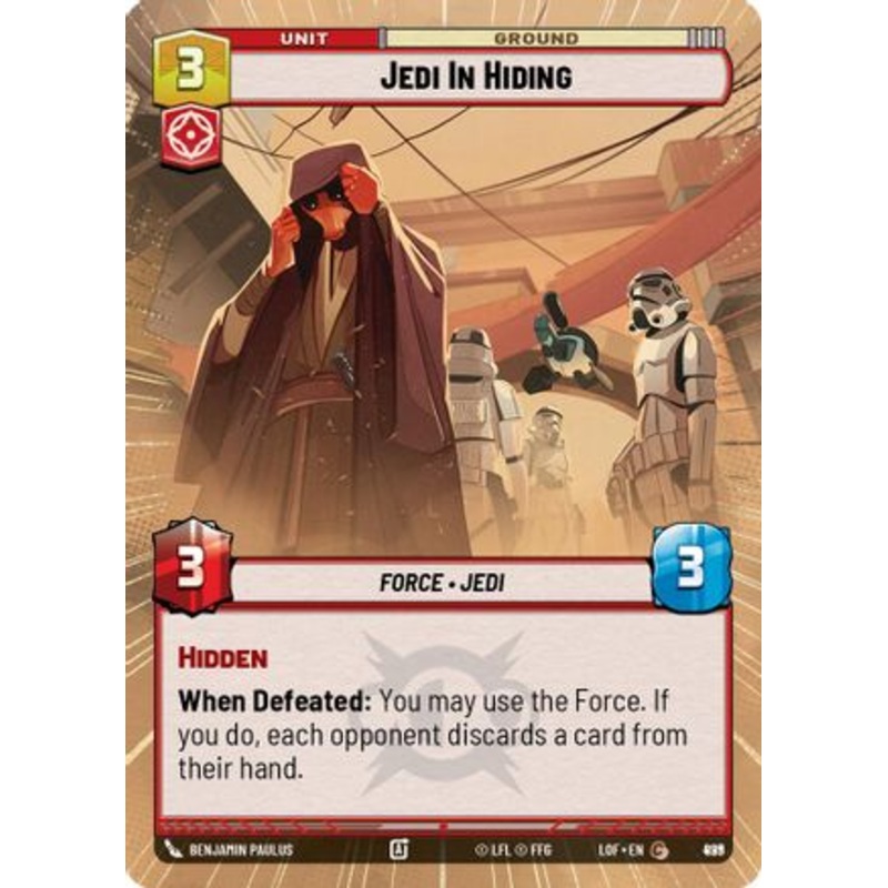 Jedi In Hiding (Hyperspace Foil) (899) - Legends of the Force Foil