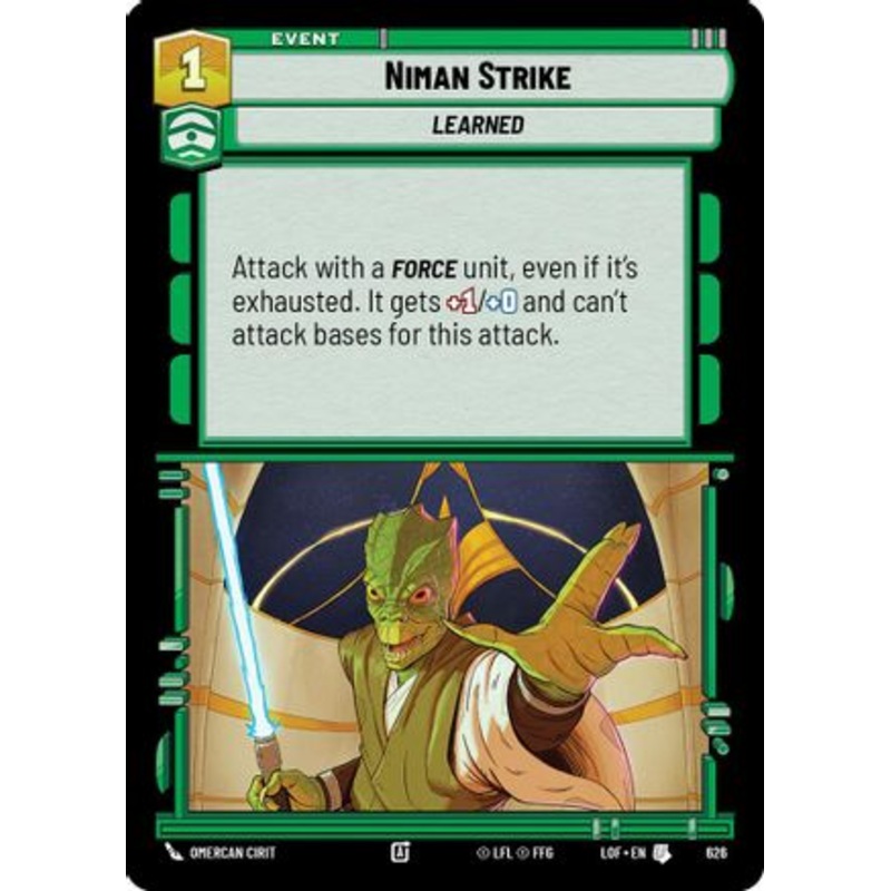 Niman Strike (Foil) (626) - Legends of the Force Foil