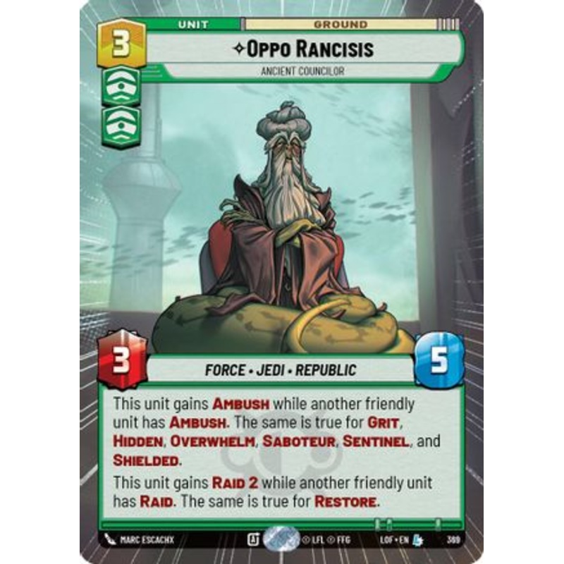Oppo Rancisis - Ancient Councilor (Hyperspace) (369) - Legends of the Force