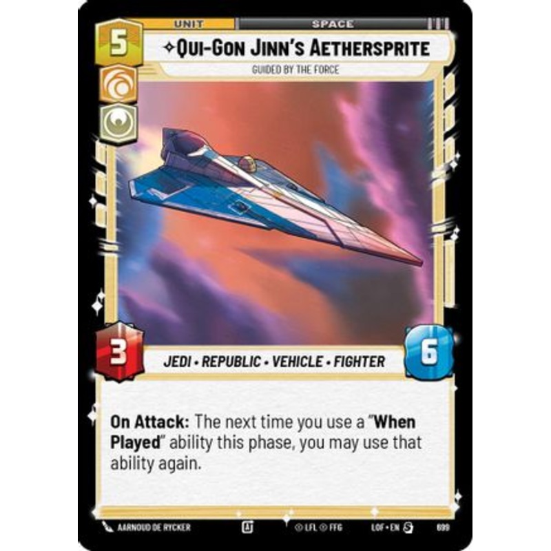 Qui-Gon Jinn's Aethersprite - Guided by the Force (Foil) (699) - Legends of the Force Foil