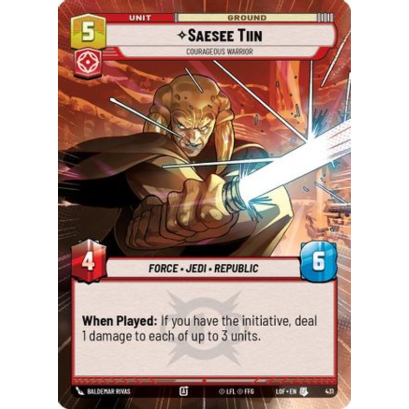Saesee Tiin - Courageous Warrior (Hyperspace) (431) - Legends of the Force
