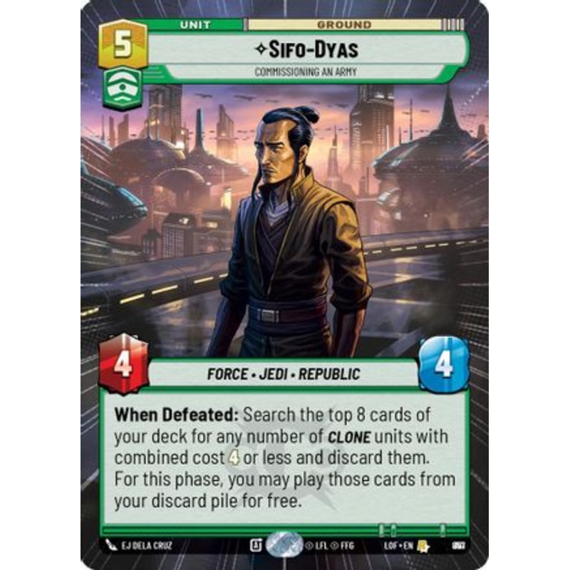 Sifo-Dyas - Commissioning An Army (Hyperspace Foil) (857) - Legends of the Force Foil