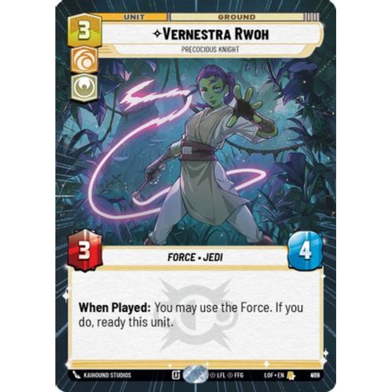 Vernestra Rwoh - Precocious Knight (Hyperspace Foil) (935) - Legends of the Force Foil